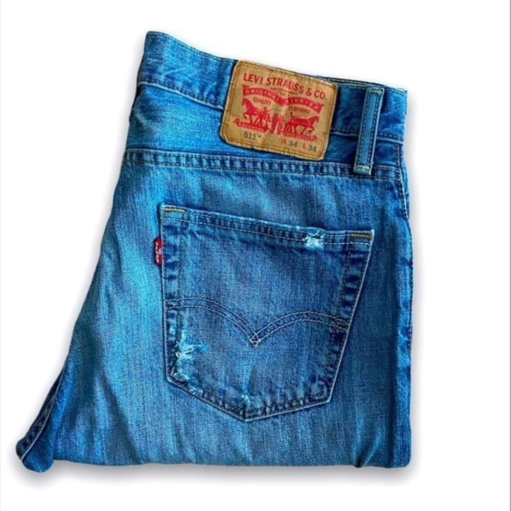 LEVI’S 511 DISTRESS DENIM - Picture 3 of 3